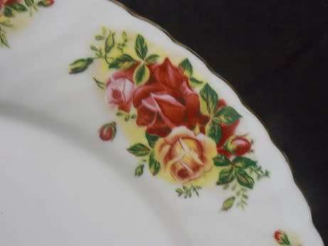 Elegant China English Rose Collection Pretty Porcelain Snack Plate