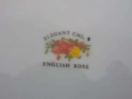 Elegant China English Rose Collection Pretty Porcelain Snack Plate