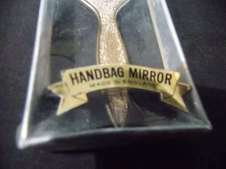 Blue and White Handbag Mirror