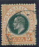 SACC 134 - The KEVII 5d Wmk Multiple Crown CA - Postage/Revenue - Very Fine Used