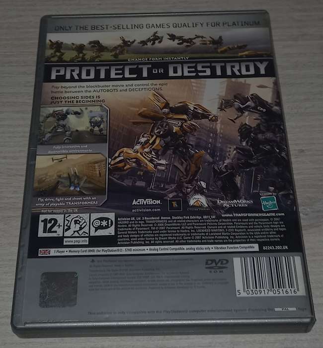 Transformers The Game - PS2