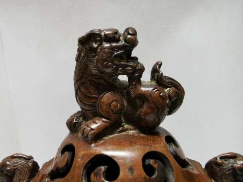 Copper incense burner from China