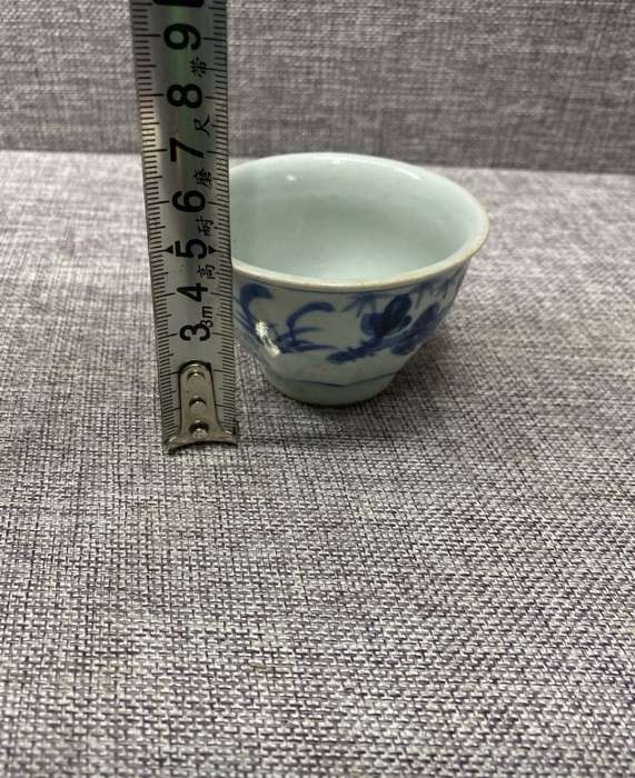 Chinese Blue and White Flower Cup(Late Qing Dynasty1875-1912)