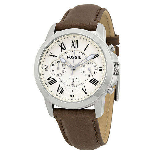 Fossil Grant Brown Leather Men's Watch FS4839