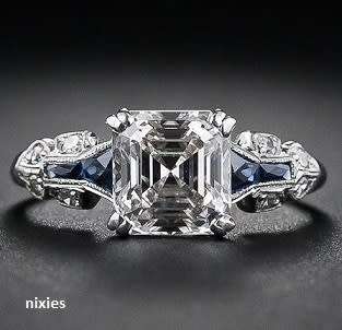 BEAUTIFUL 925 STERLING SILVER CR DIAM0ND RING - SIZE 8(Q)