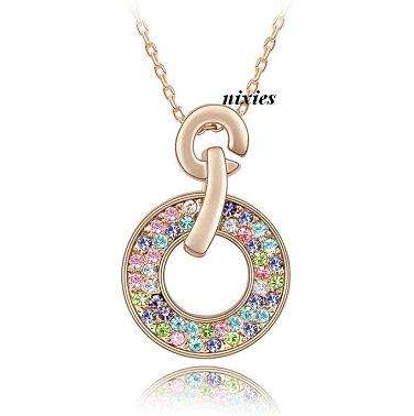SPARKLING MULTI-COLOUR SWAROVSKI  NECKLACE