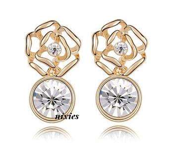 SPARKLING DIAMOND SWAROVSKI EARRINGS