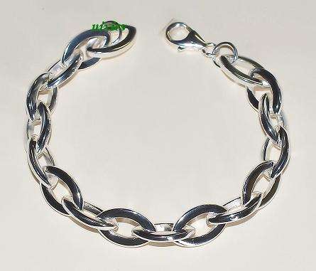43g CHUNKY SOLID 925 STERLING SILVER BRACELET