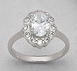 EXQUISITE PURE 925 STERLING SILVER  RING - SIZE 7(O)