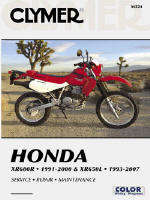 Clymer M221 Honda XR600R & XR650L (91-07) Maintenance Troubleshooting Repair Manual