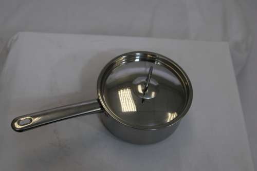 CHUKBOK - Heavy Bottom Stainless Steel Induction Ready Cookware 16 cm Sauce Pan + Lid(Display Item)