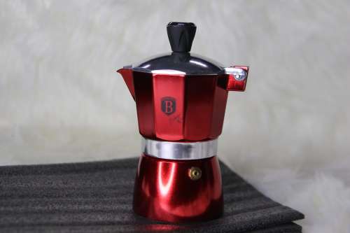 Berlinger Haus 2 Cup Aluminium Coffee Maker - Burgundy (Refurbished)(No handle)