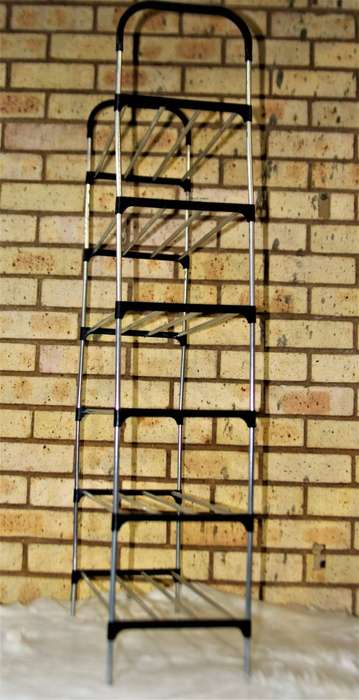 6 Layer Shoe Storage Organizer Rack - Black