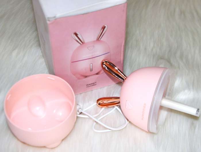 Mist Humidifier, Cute Rabbit Humidifier - Pink