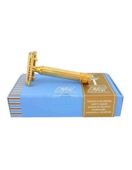 Fatip Testina Gentile Safety Razor (Gold, Closed comb)