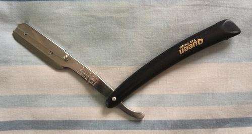 Shavette Disposable Blade Straight Razor (Black)