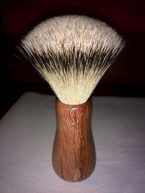 Wood Turned Shaving Brush (Waboom)