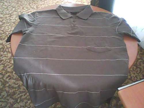 LIGHT BROWN GOLF T SHIRT - NO BOUNDARIES - GOOD - SIZE M