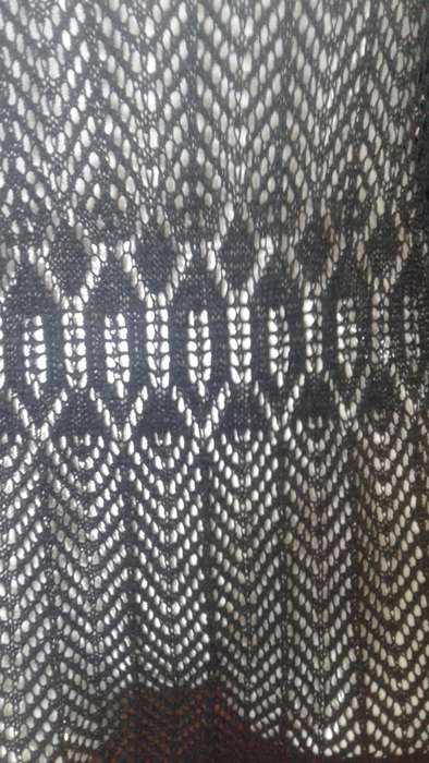 WOMEN CLOTHING: KNITTED BLACK SQUARE NECK LACE SUMMER  TOP - SIZE M - VERY GOOD