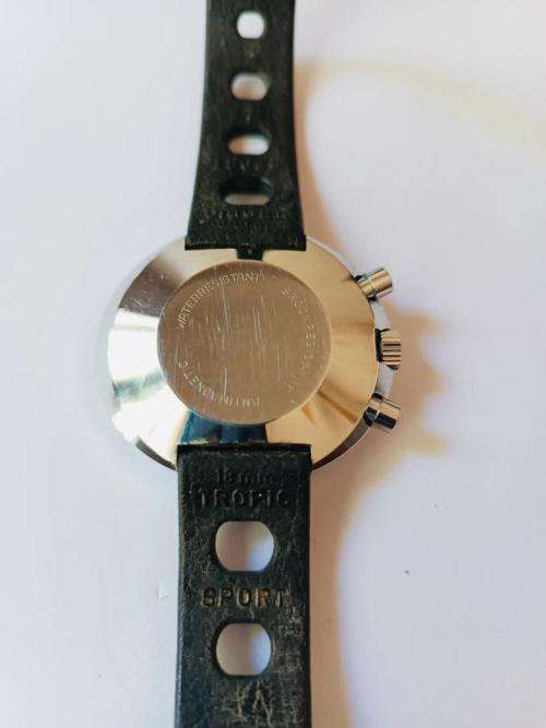 Valuable 1970`s Heuer legendary F1 driver Jacky Ickx easyrider gents watch with replica scale helmet