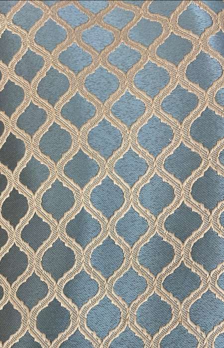 3m Diamond Curtain Set with Plain Lace