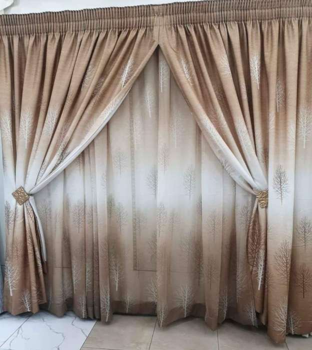 3M BRONZE CURTAIN SET + LACE 3M