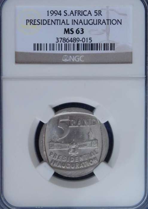 1994 PRESIDENTIAL INAUGURATION BUILDING IN FRONT NGC GRADED MS 63.GETTING SCARCE!