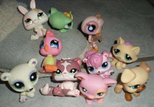 Littlest pet shop, Set of 10 pets incl. postcard Ostrich