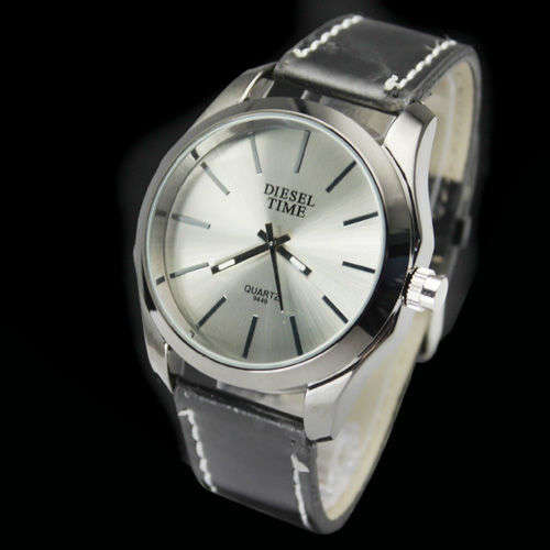 Watch - Classic Black Watch with Silver Dial from Diesel Time