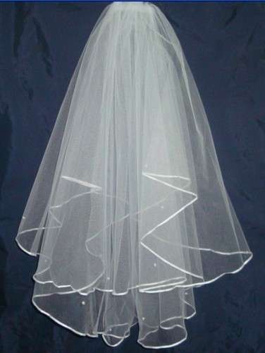 Veil - White Veil 2 Layers with Comb