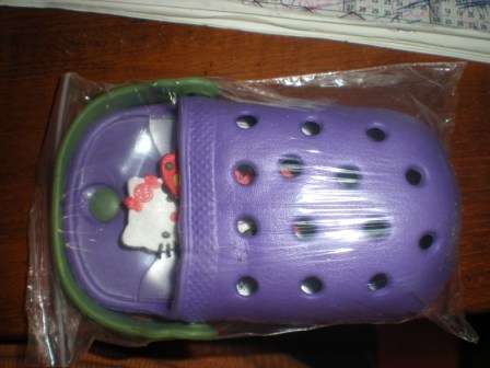 Cellphone / Camera bag  pouch "Croc Style" with Free Shoe Charms