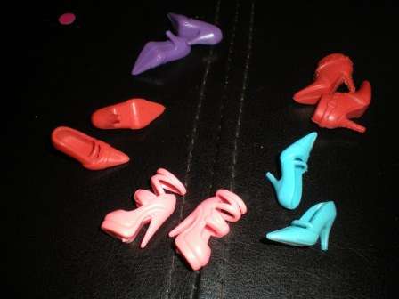 Barbie Fashion House, Barbie Shoes, 5 pairs