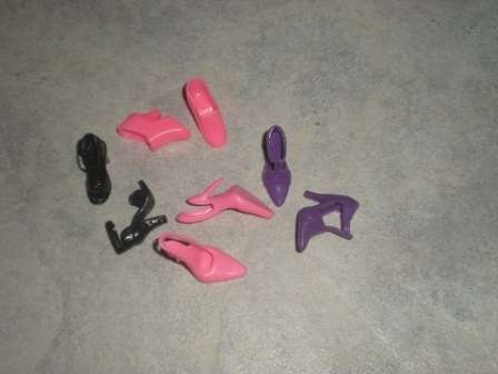 Barbie Shoes, 4 pairs