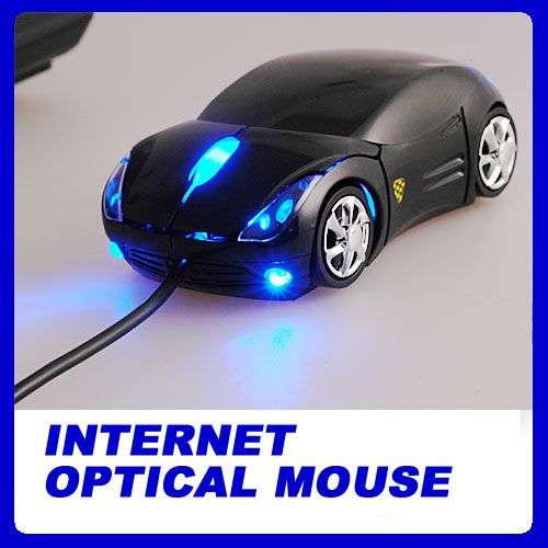 USB 3D Car Shaped Mouse for PC / Laptop, Black