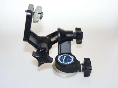 Manfrotto 056 3-Wege-Kopf Junior Camera Head To 3KG Cameras 1/4 ` Tripod Head  LOT 2