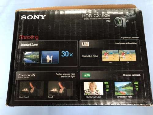 SONY HDR CX 190E, DIGITAL HD VIDEO CAMERA RECORDER, PAL, IN GOOD CONDITION