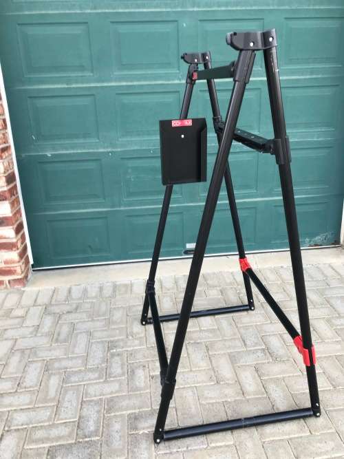 Manfrotto Tripod Display, very rare, size : Hight: approx 1,43m, Wide : approx 80cm, Depth