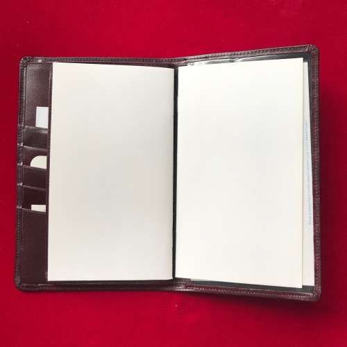 Leather calender case pouch in box LOT 2, vintage, still new,
