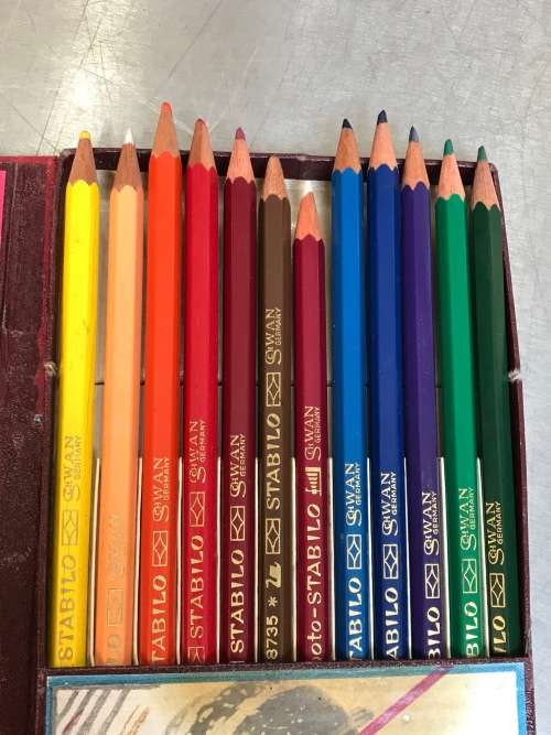 Stabilo Schwan Foto Etui Pencil Set - VINTAGE , COLLECTORS ITEM,