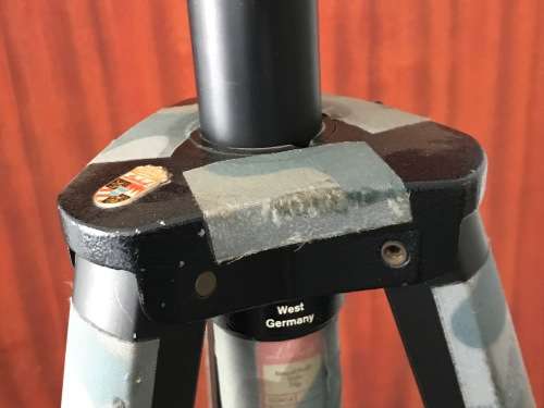 Linhof Tripod 3/8 thread post, vintage, rare, camo, model no.003414 West Germany Professional tripod