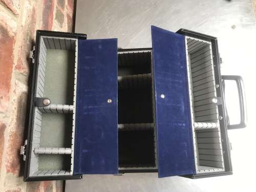 Aluminium Photo Camera Case, tool box, carring case, 21.5cm x 27cm x 36cm, black, profi,