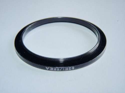 Metal Adapter Ring F 62mm to L 55mm, Filter 62mm to Lens 55mm, made by B+W (Germany)