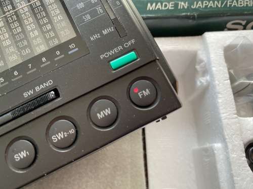 Sony ICF-7601 original box , instructions, working, 12 Band Radio, Air, vintage, 1987, like new