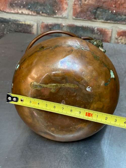 Copper can pot cauldron, vintage, collectors item,hight approx. 21cm, weight : 384gr