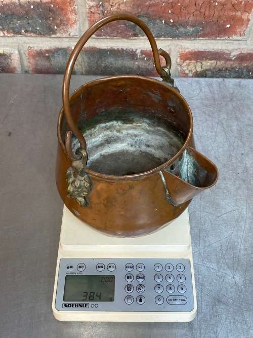 Copper can pot cauldron, vintage, collectors item,hight approx. 21cm, weight : 384gr