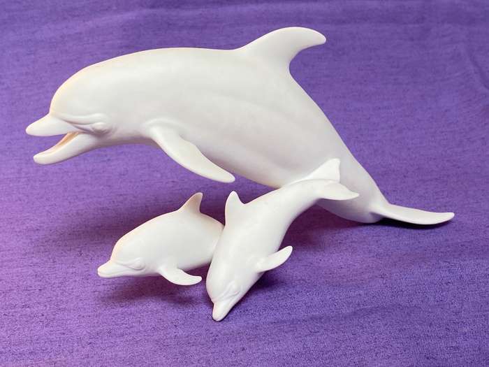 Goebel Dolphin Group porcelaine ,1988, Made in W.Germany, rare, collectors item