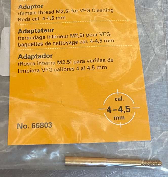 Rifle Cleaning Rod 84cm long with VFG Adapter for Cal. 4-4.5mm ( .22 or airrifle), from Germany