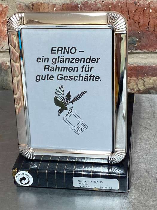 Erno Photo Frame `Garda`, metal, silver colour, from Germany,new,unused, for photo size 9x13cm