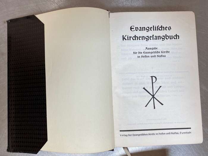 Lot of  german vintage Books : Neues Testament + 3 x Ev.Kirchengesangbuch, rare , from the 50s