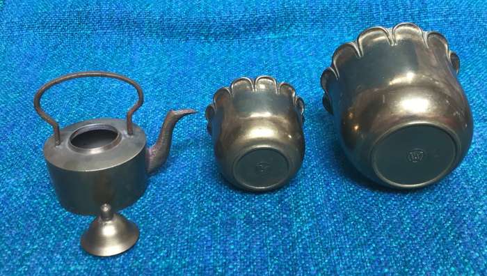 VINTAGE BRASS MINIATURE FIRGURES LOT 3